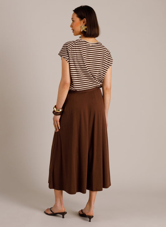 Yest Melina Skirt Coffee Brown