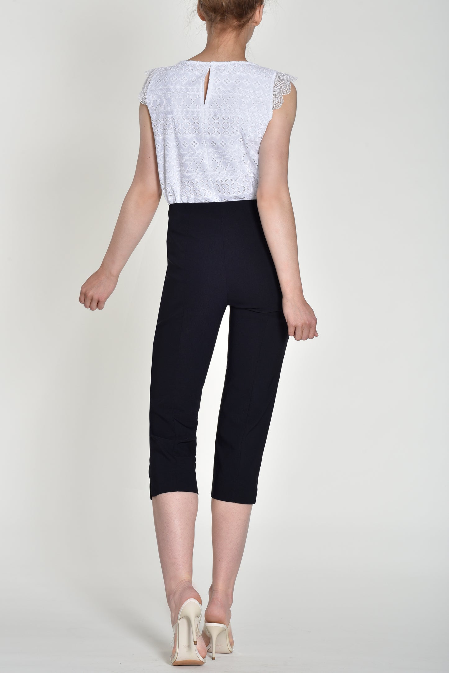 Marie 07 Cropped Trouser Navy