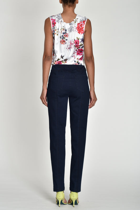 Bella 09 Ankle Grazer Jeans Navy