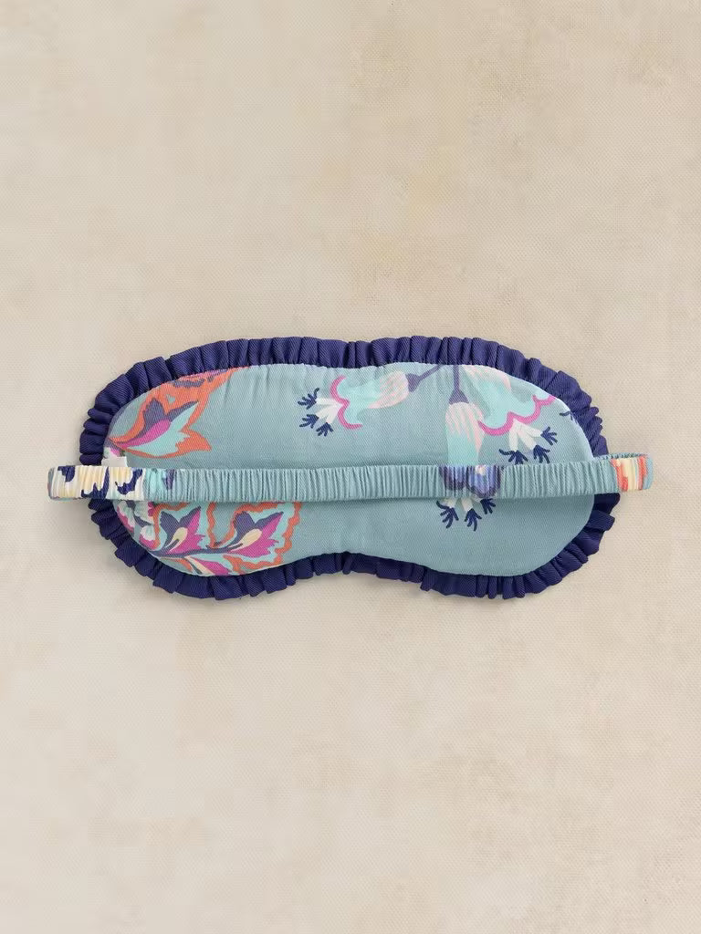 White Stuff Printed Eye Mask Blue Print