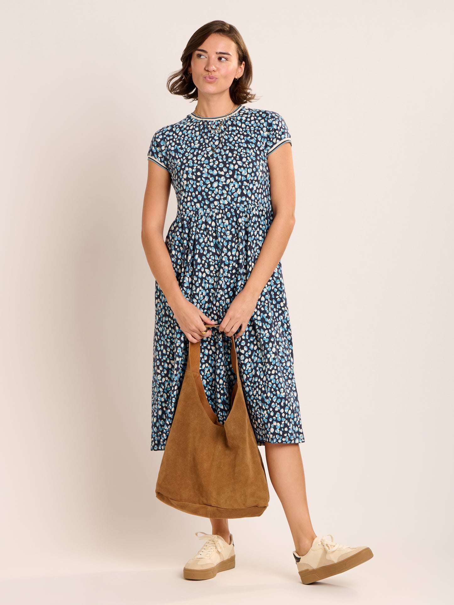 Brakburn Alexia Jersey Midi Dress Blue