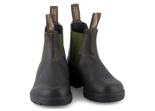 Blundstone #519 Leather Chelsea Boots Stout Brown / Olive