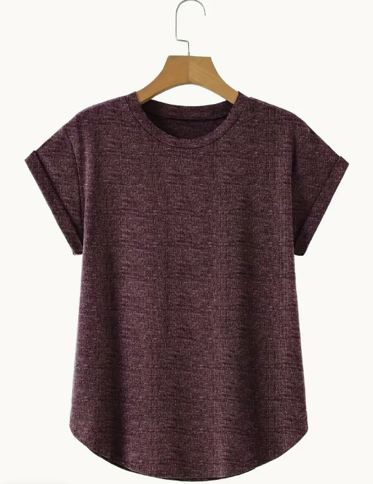 Short Sleeve Dark Red T-shirt
