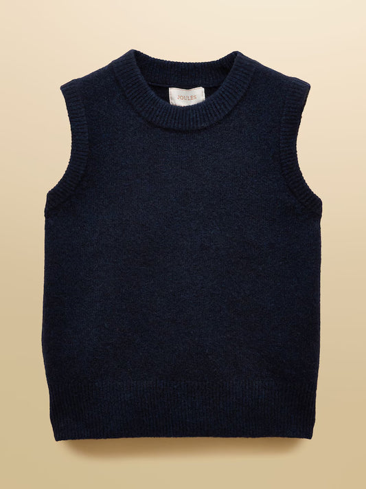 Joules Holly Knitted Vest Navy