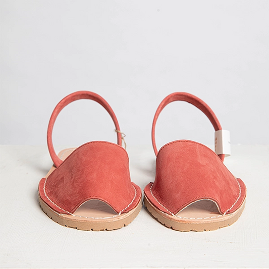 Terracotta Nubuck Slingback Sandals