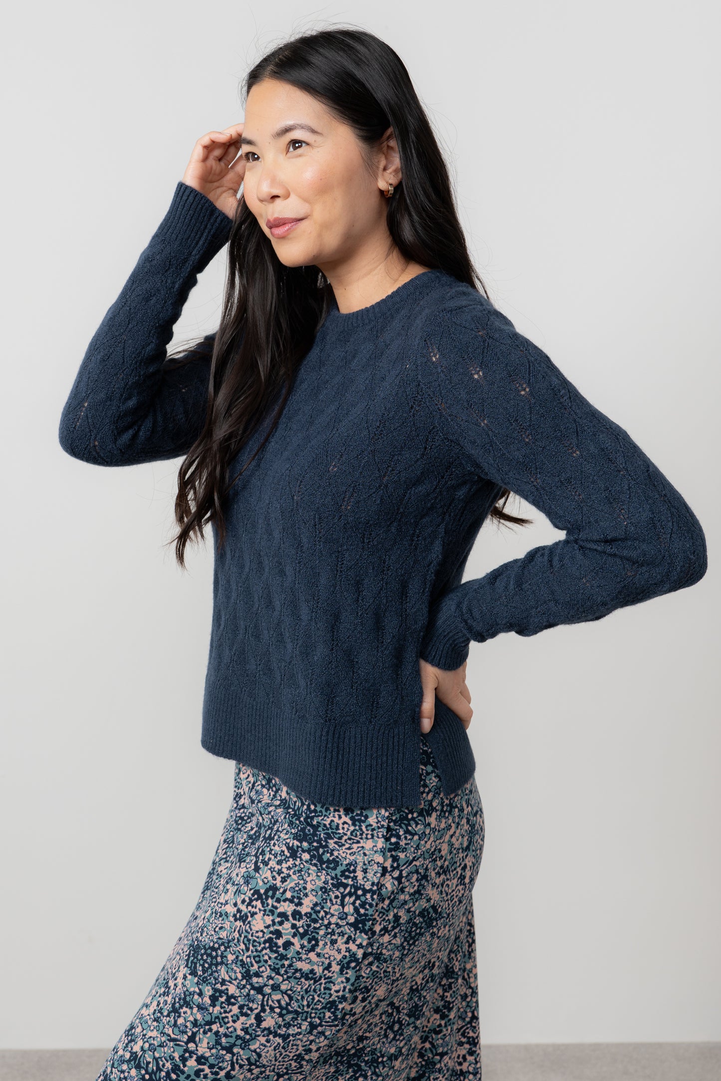 Haresfield Pointelle Knit Jumper