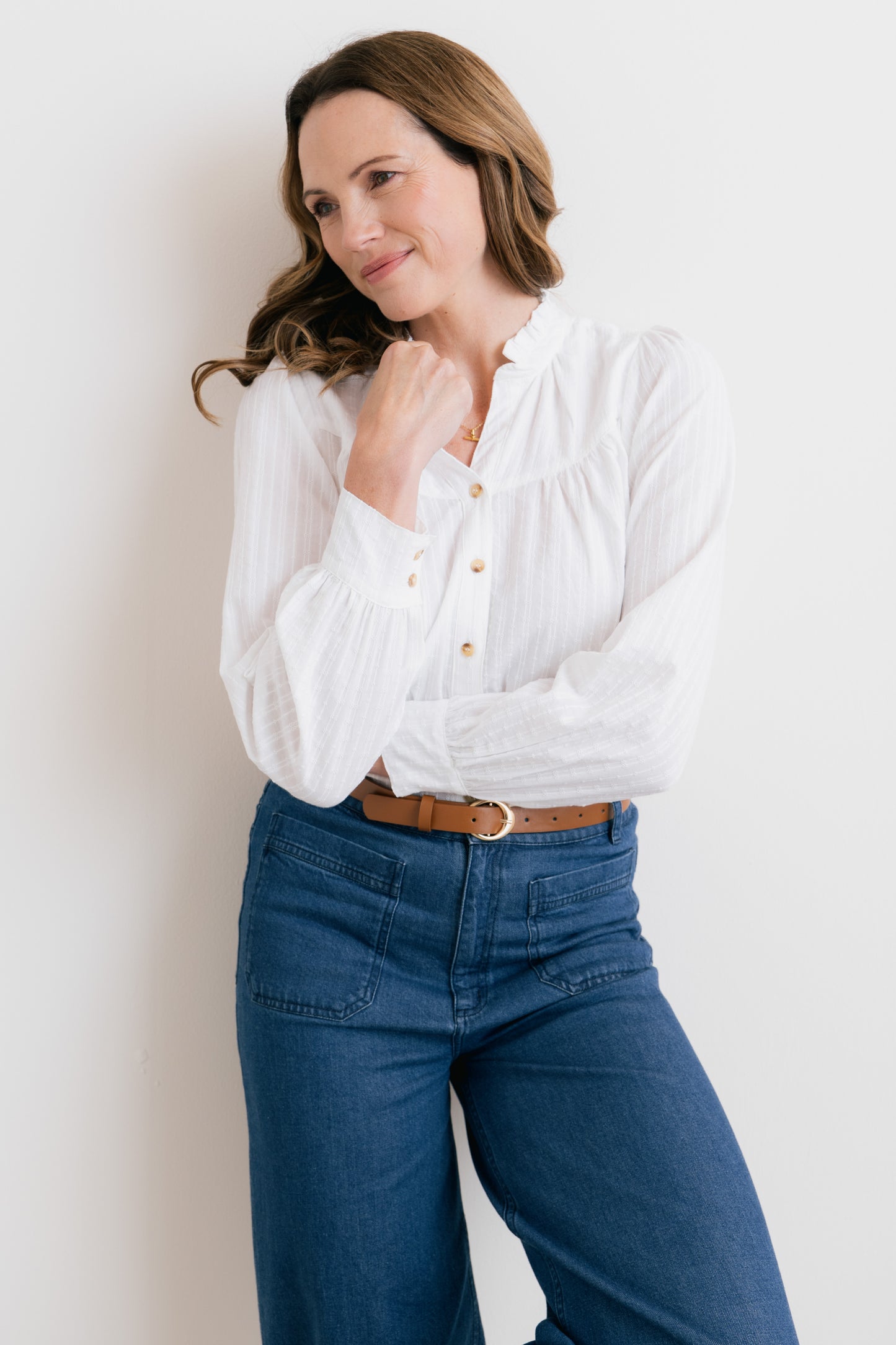 Lily & Me Wayfaring Shirt White