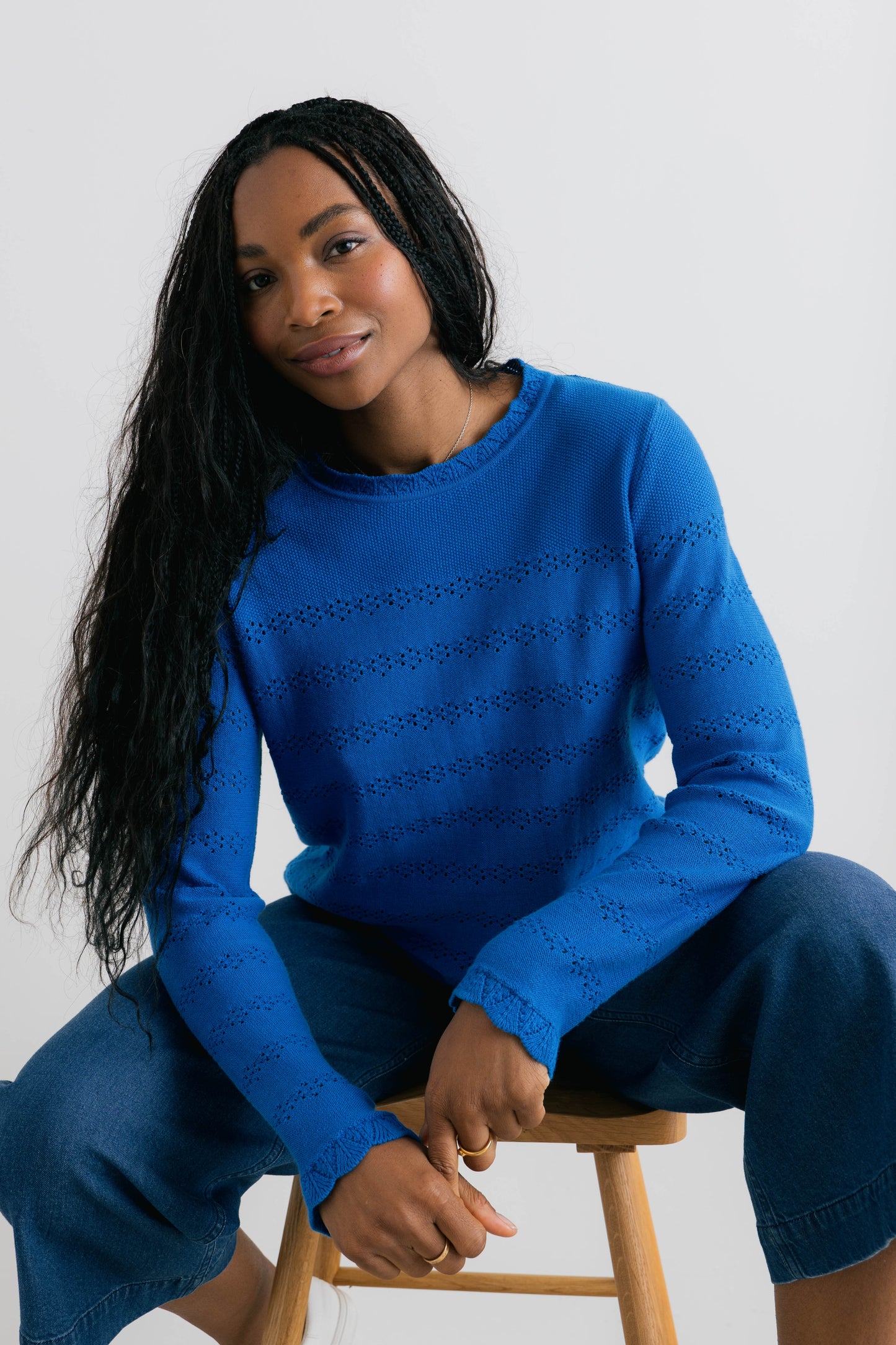 Lily & Me Rosie Cobalt Jumper Blue