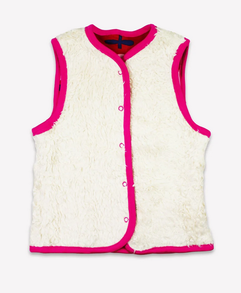 Flower Print Reversible Gilet