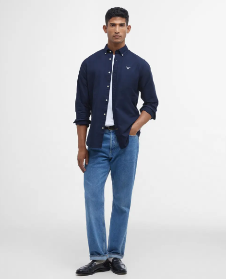 Barbour Oxtown Tailored Fit Shirt Navy