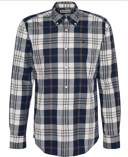 Barbour Edgar Tailored Fit Shirt Navy