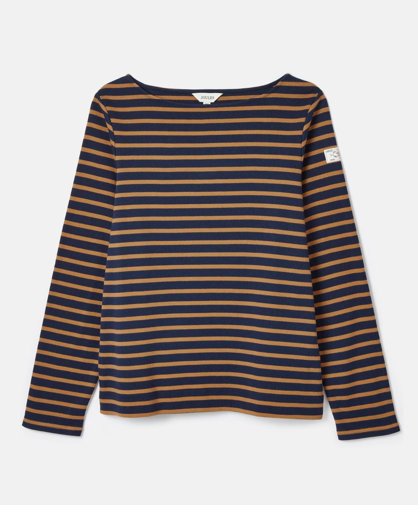 Harbour Navy & Tan Stripe Breton Top