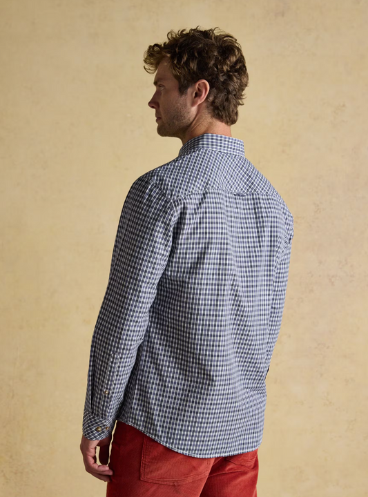 Poplin Blue Gingham Shirt
