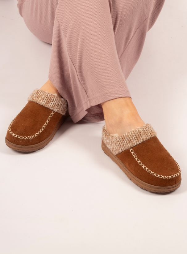 Lunar Shoes Albany Slippers Tan