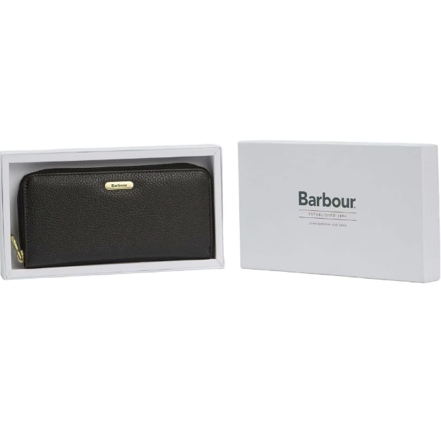 Barbour Birch Leather Matinee Purse Black
