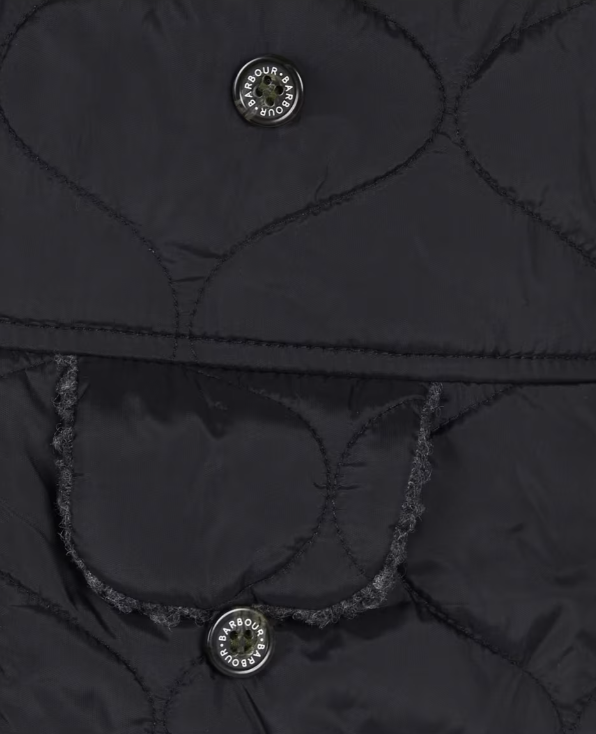 Barbour Sandbay Quilted Trapper Hat Black