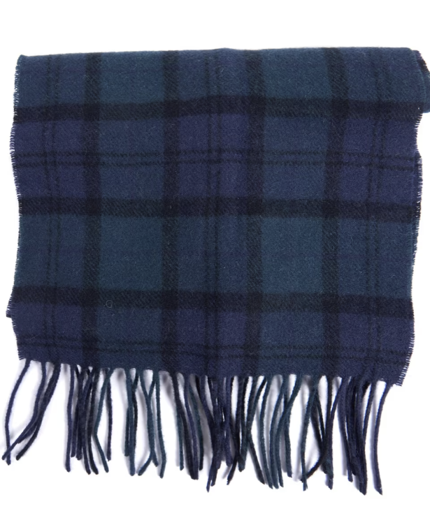 Barbour Tartan Lambswool Scarf Black Watch Tartan