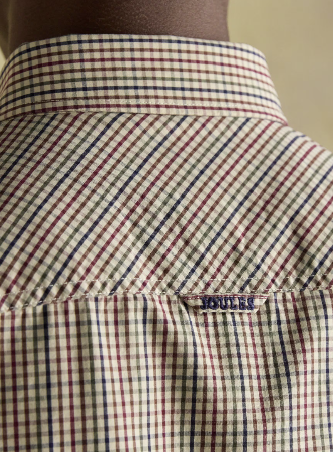 Poplin Brown Gingham Shirt