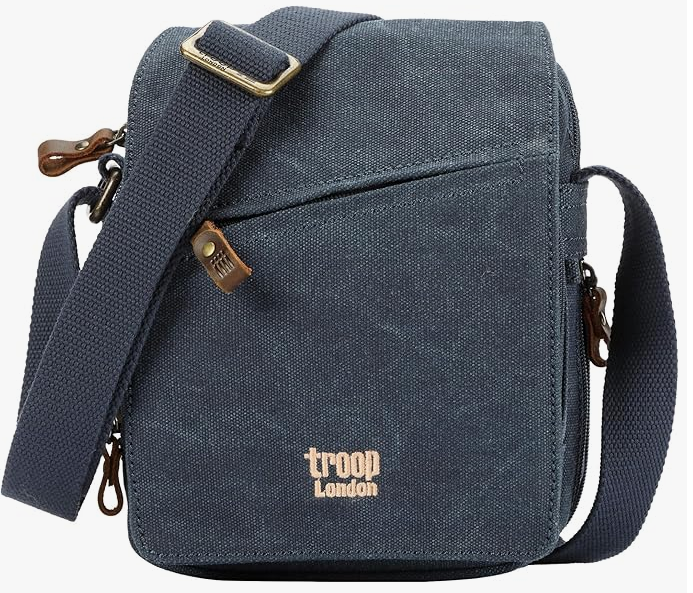 Troop Classic Canvas Across Body Bag Denim