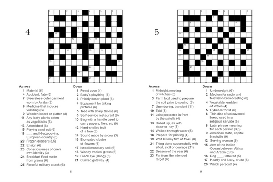 Book Of Crosswords
