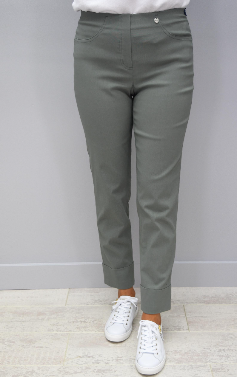 Rose 09 Ankle Grazer Trousers Ivy Green