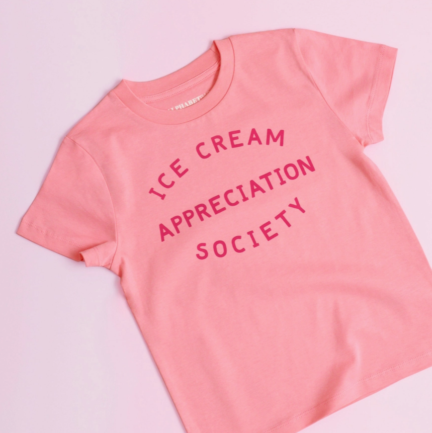 Jobsons of Alnwick Ice Cream Appreciation Society T-shirt Pink