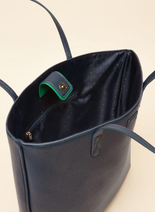 Jemima Navy Tote Bag