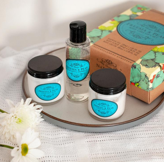 Naturally European Freesia & Pair Body Care Set