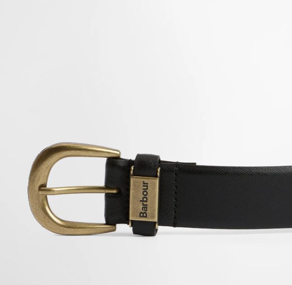 Clyde Black Leather Belt