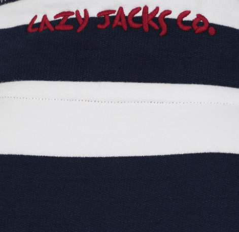 Men's 1/4 Zip Marine Striped Sweatshirt