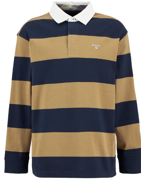 Barbour Broome Rugby Shirt Navy / Trench