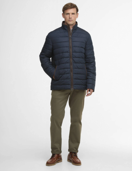 Broughton Navy Quilted Jacket
