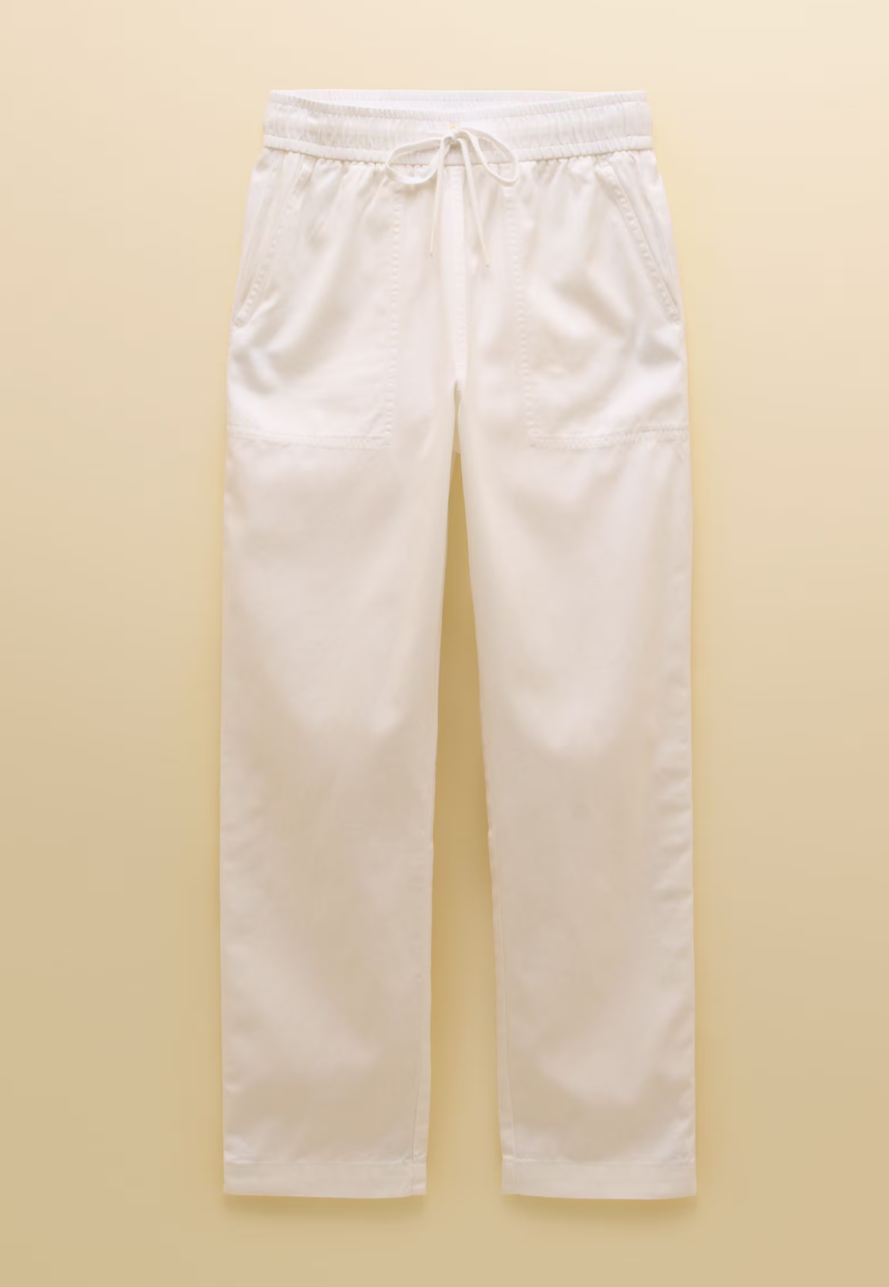 Joules Relaxed Chino Tapered Trousers White