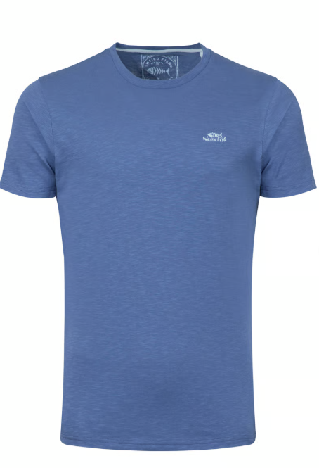 Fished Branded Faded Blue T-shirt