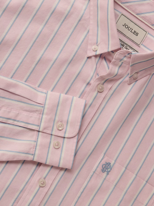 Joules Classic Fit Oxford Shirt Pink
