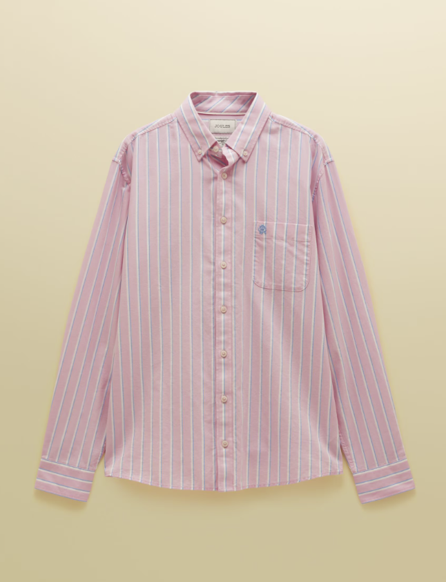 Joules Classic Fit Oxford Shirt Pink