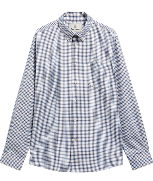 Barbour Henderson Thermo Weave Shirt Deep Blue