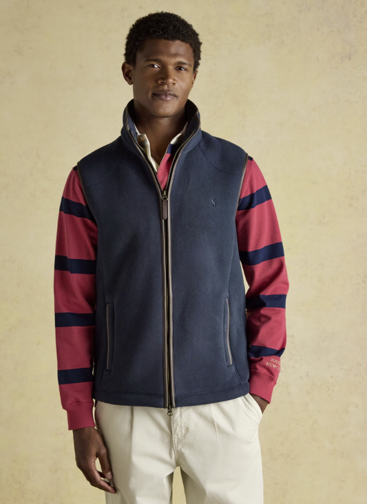 Joules Heritage Fleece Gilet Navy