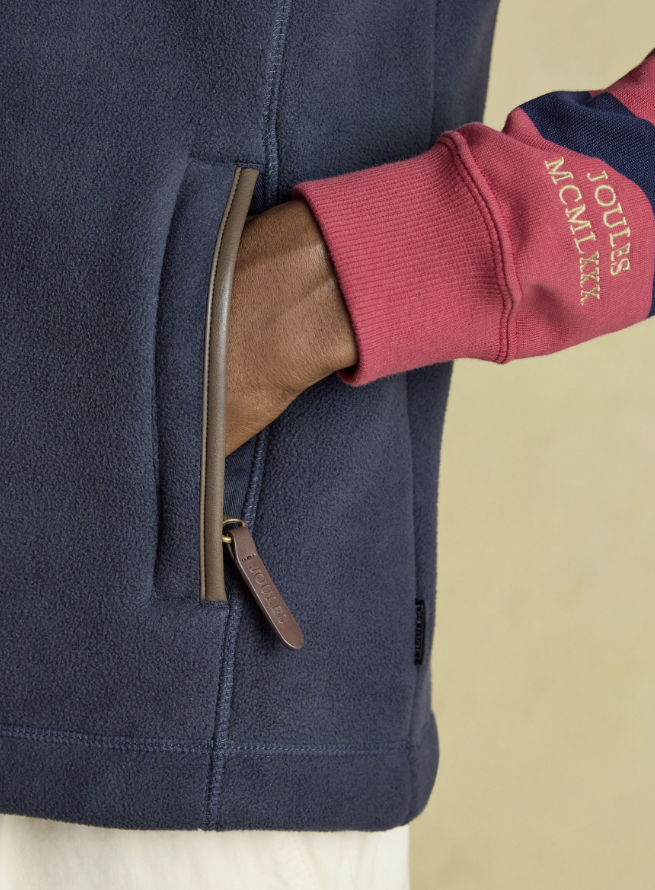 Joules Heritage Fleece Gilet Navy
