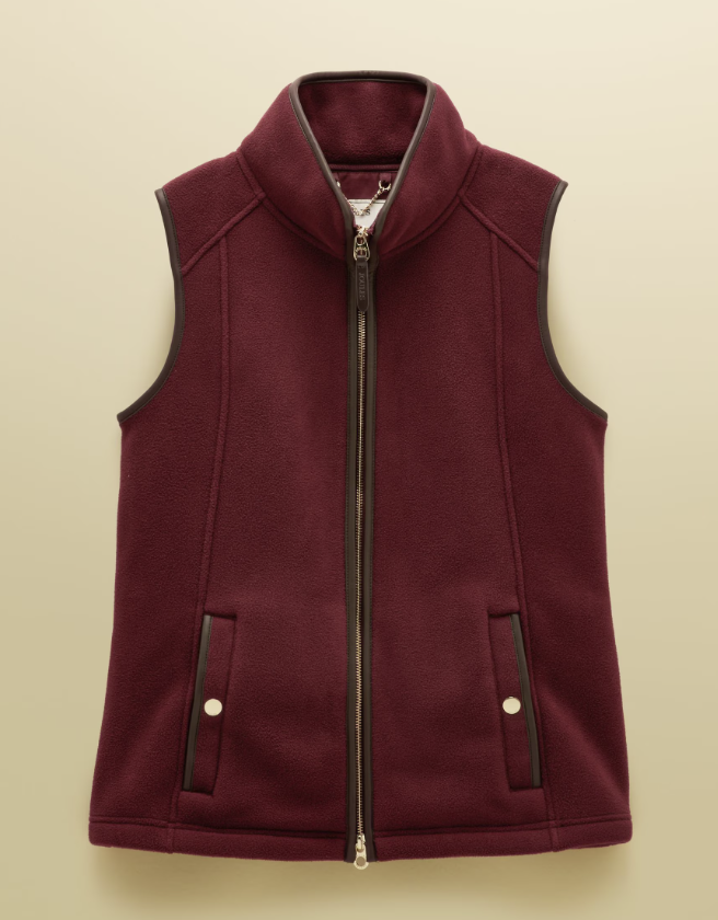 Joules Heritage Regular Fleece Gilet Port