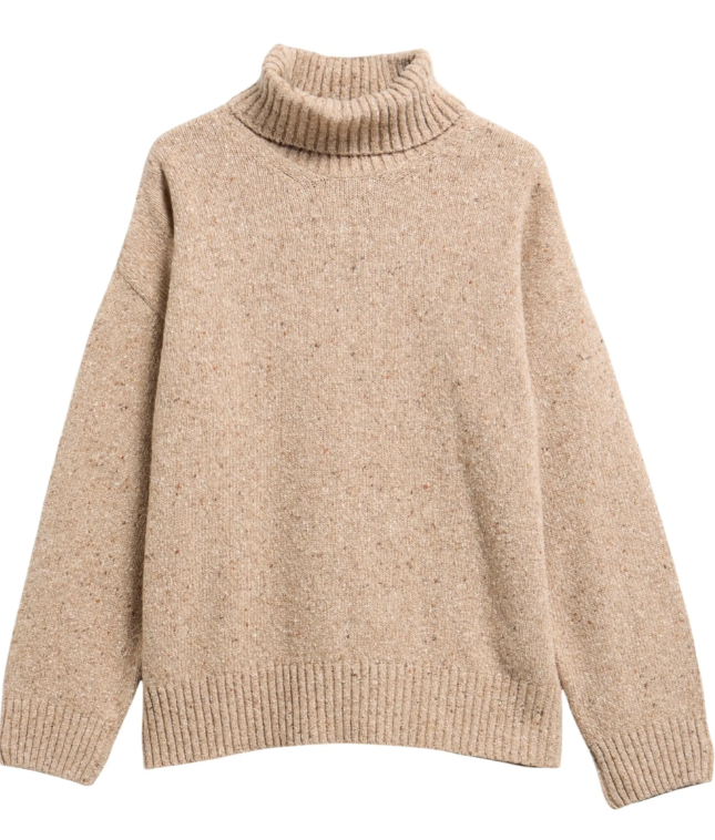 Barbour Stanford Fleck Knitted Jumper Warm Trench