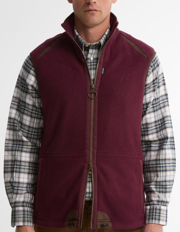 Barbour Langdale Gilet Dark Bordeaux