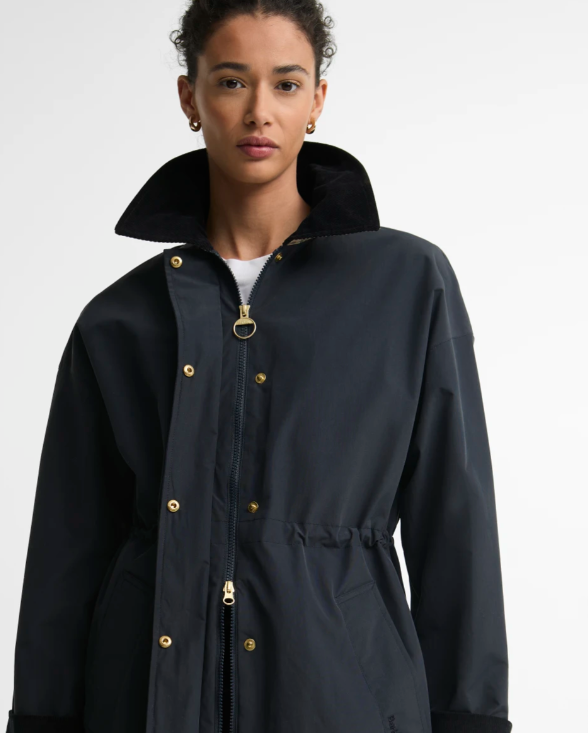 Barbour Evelyn Showerproof Jacket Navy