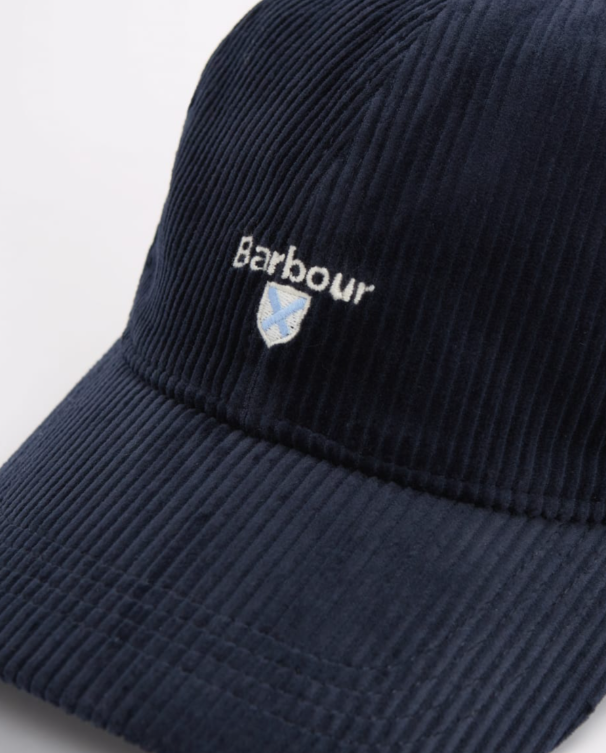 Barbour Preston Cord Cap Navy