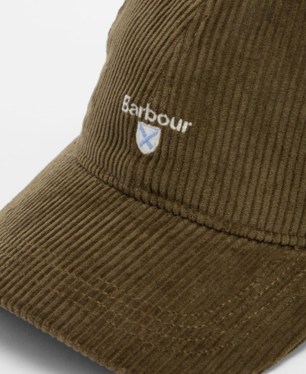 Barbour Preston Cord Cap Olive