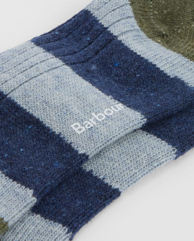 Barbour Houghton Stripe Socks Bluestone / Navy