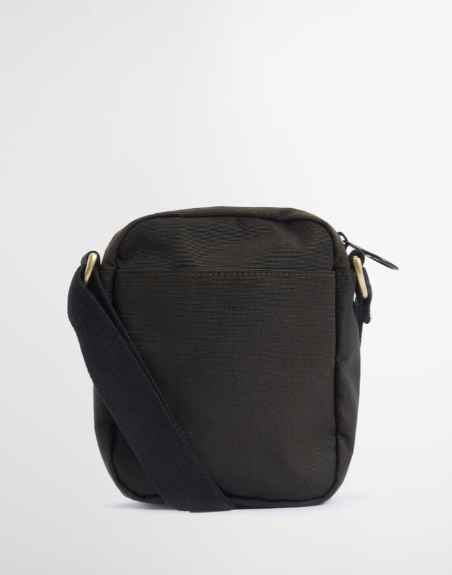 Barbour Field Waxed Crossbody Bag Olive / Black