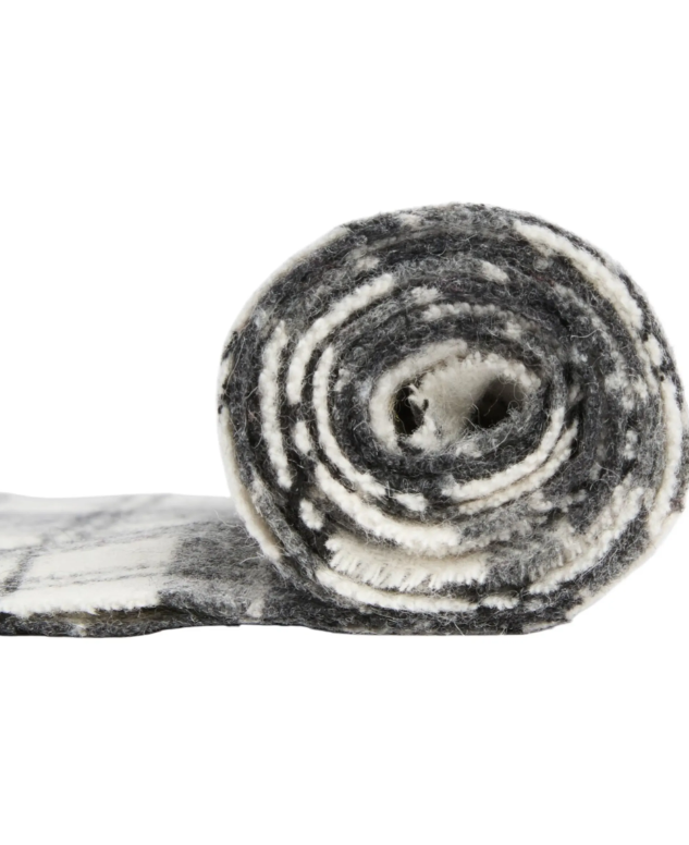 Barbour Tartan Lambswool Scarf Monochrome Tartan