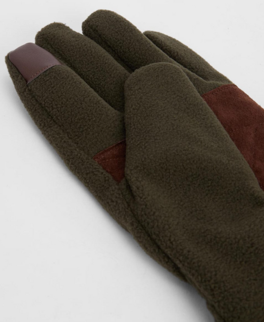 Barbour Coalford Fleece Gloves New Olive
