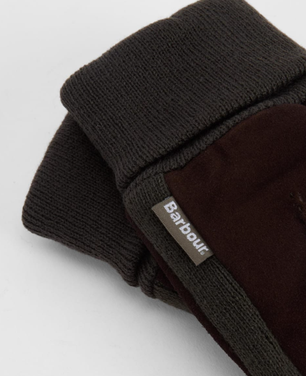 Barbour Magnus Gloves Brown / Olive